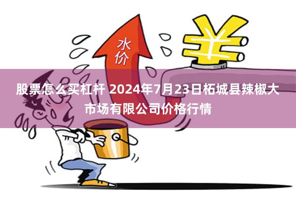 股票怎么买杠杆 2024年7月23日柘城县辣椒大市场有限公司价格行情