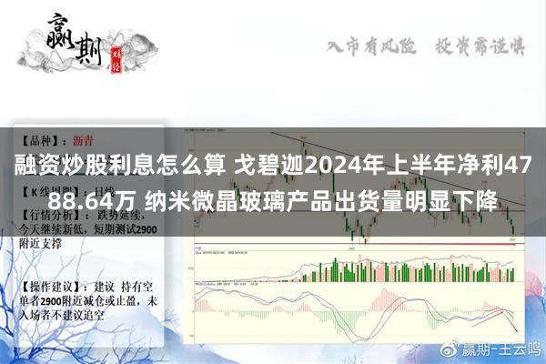 融资炒股利息怎么算 戈碧迦2024年上半年净利4788.64万 纳米微晶玻璃产品出货量明显下降