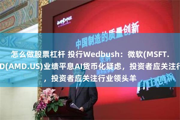 怎么做股票杠杆 投行Wedbush：微软(MSFT.US)和AMD(AMD.US)业绩平息AI货币化疑虑，投资者应关注行业领头羊