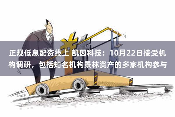 正规低息配资线上 凯因科技：10月22日接受机构调研，包括知名机构景林资产的多家机构参与