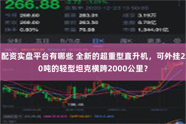 配资实盘平台有哪些 全新的超重型直升机，可外挂20吨的轻型坦克横跨2000公里？